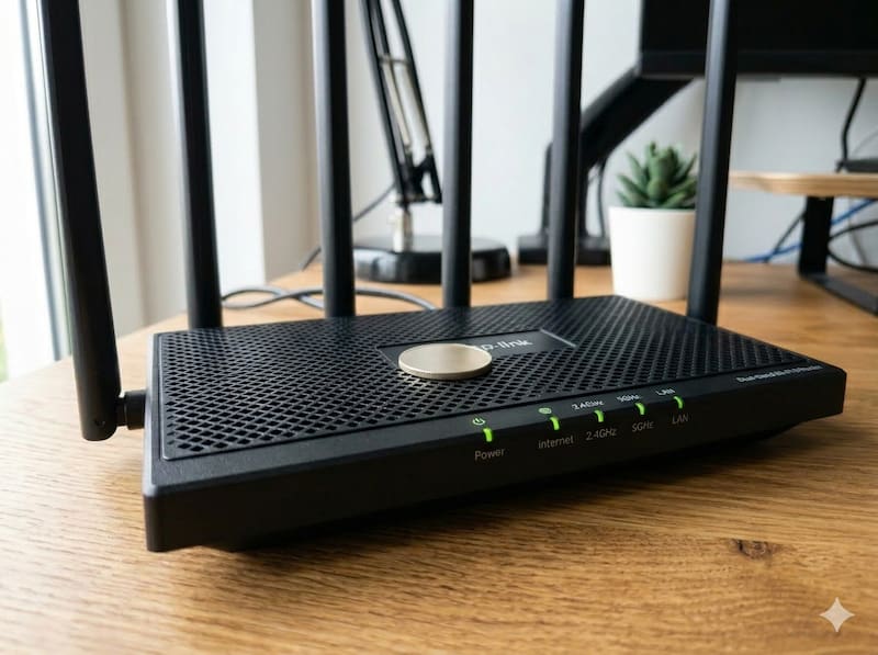 Si el internet falla, la clave no está en una moneda, sino en optimizar la ubicación, configuración y tecnología del router. Fuente: Archivo.