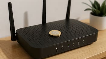 Poner una moneda arriba del router de WiFi: para qué sirve y por qué recomiendan hacerlo