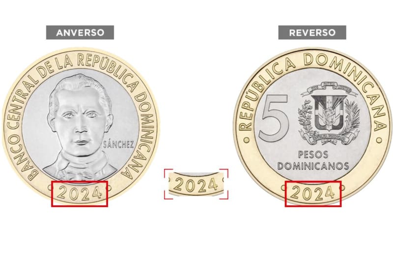 La única diferencia visible será el año de acuñación. Imagen: archivo.