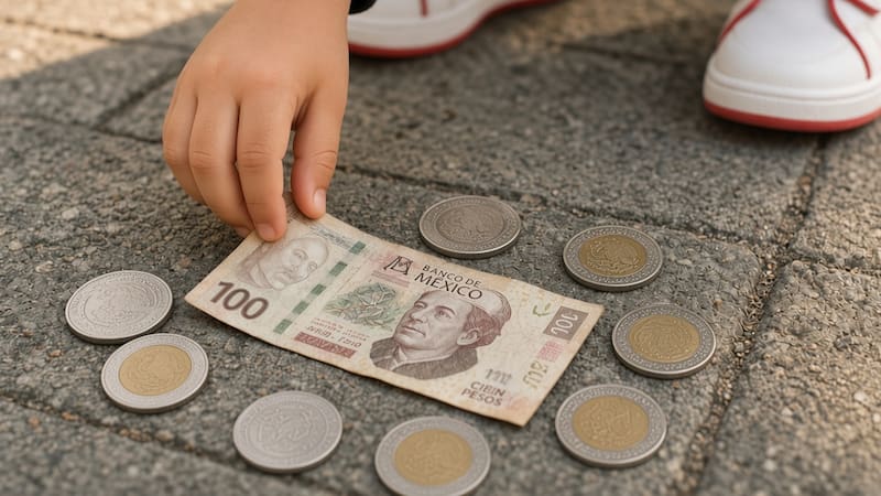 Qué significa encontrar una moneda y un billete en la calle y por qué es importante