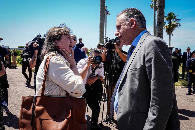 Mónica Ferrero y Yamandú Orsi
Foto: Diego Lafalche / FocoUy