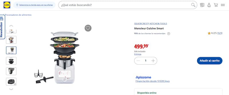 Este nuevo electrodoméstico de Lidl prepara un menú completo en minutos: cocina el plato principal y las guarniciones al mismo tiempo.