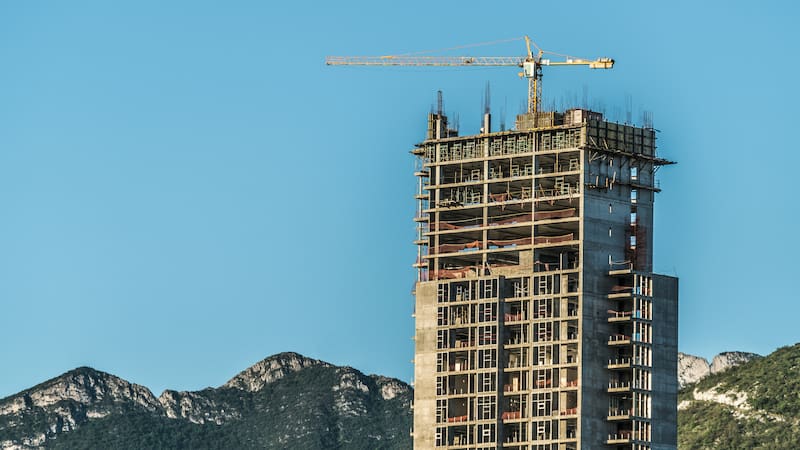 Escena urbana en Monterrey, Nuevo León.