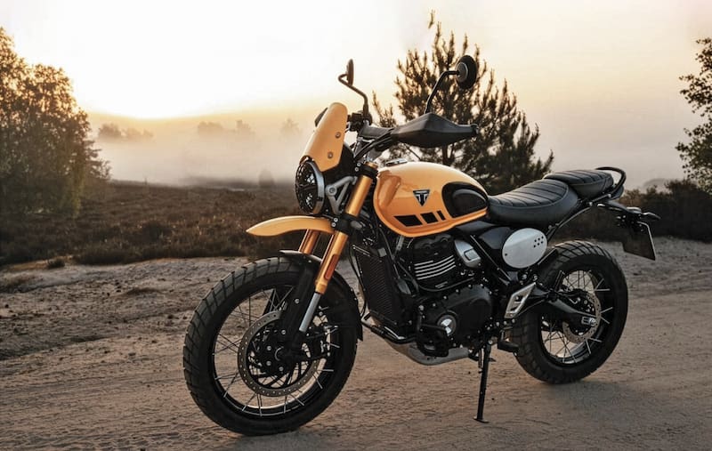 Triumph. Una moto de inminente llegada, la Scrambler 400 XC.