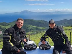 Tras 27 años por el mundo en dos ruedas, con u$s 140.000 lanzan una empresa de turismo en moto por la Patagonia