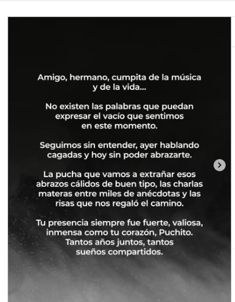 Murió José Luis “Pucho” Ponce.