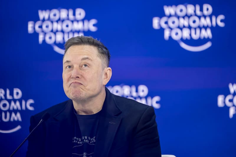 30/04/2026.- Fotografía de archivo del 22 de enero de 2026 de Elon Musk, cofundador de Tesla, SpaceX y xAI, durante la 56ª reunión anual del Foro Económico Mundial (WEF) en Davos (Suiza).