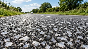 Nadie quería reciclar 6000 botellas de leche hasta que China tuvo una idea brillante. Así construyeron su primera “carretera de plástico”