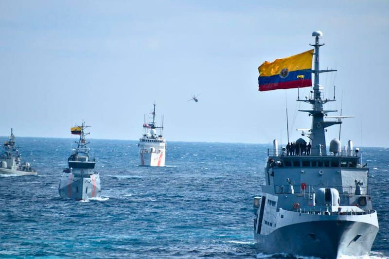 El ranking 2026 del índice Global Firepower reveló que Colombia logró una ventaja estratégica clara en el mar, al consolidarse como la mayor fuerza naval latinoamericana por cantidad de embarcaciones activas. Imagen: archivo.