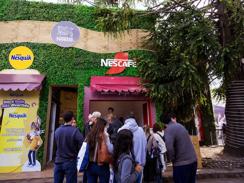 El stand de Nestlé en La Rural