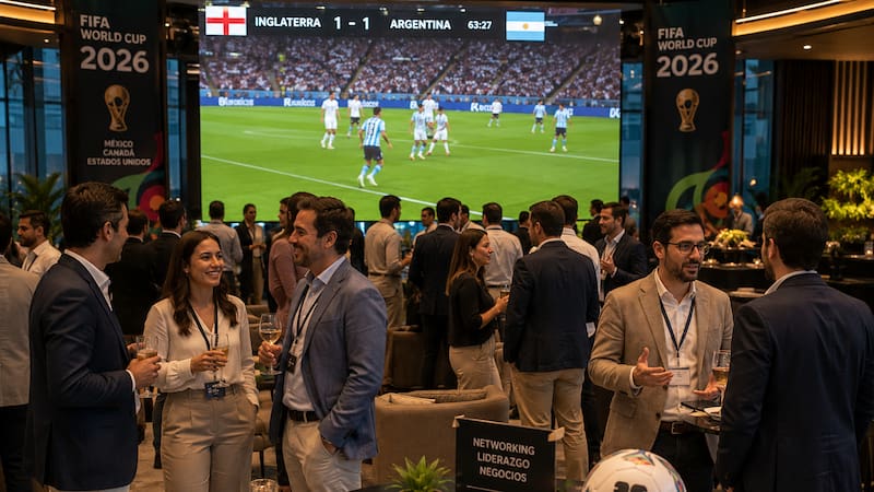 Networking corporativo en eventos deportivos | Imagen creada por ChatGPT