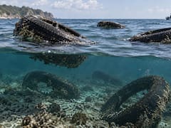 En 1978 tiraron al océano neumáticos rellenos de cemento: casi 40 años después no pueden creer en qué se habían convertido