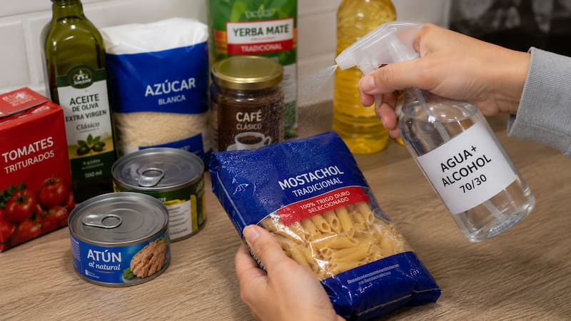 Ni lavandina ni detergente: cómo limpiar las compras del supermercado y dejar todo desinfectado para que las bacterias no entren a tu casa
Fuente: IA