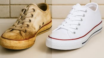 Ni bicarbonato ni vinagre: la combinación perfecta para limpiar las zapatillas y dejarlas como nuevas