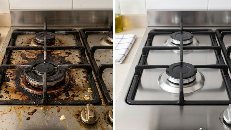 La acumulación también puede afectar el aire dentro de la cocina.