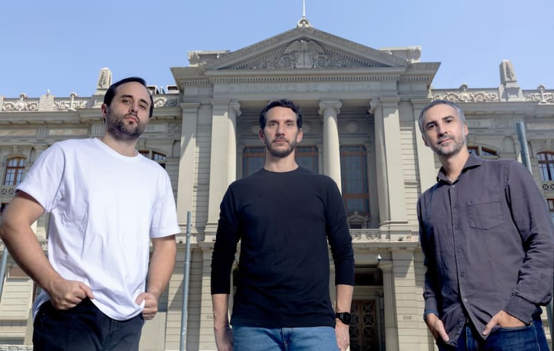 Nicolás López, Andrés Arellano y Andrés Rodríguez, cofundadores de Magnar