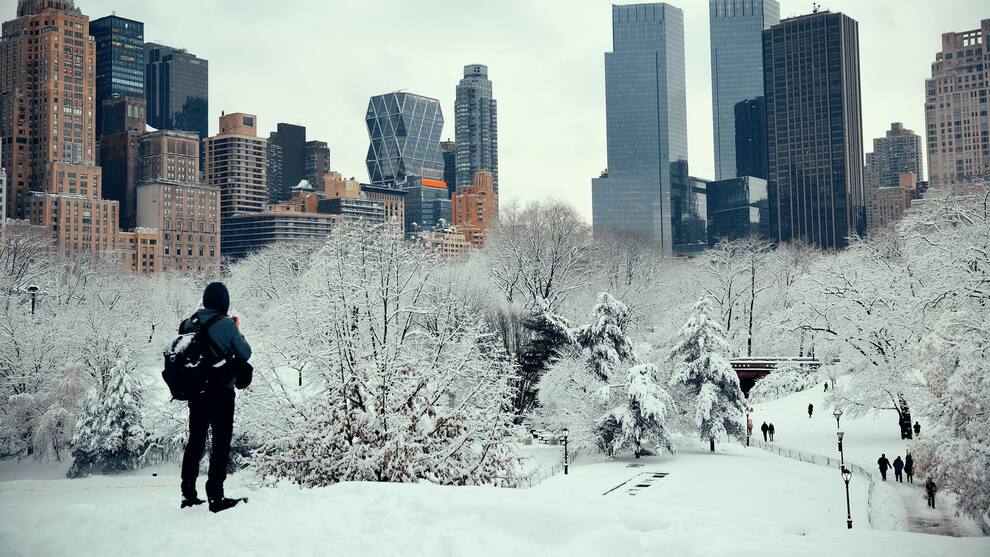 Snow Weather December A snowy Christmas: map shows which states could see snow on December 25