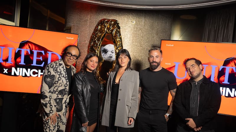 Gustavo Prado (Trendo MX), Noe Chessari (CEO NINCH), Lola del Carril (relatora), Marc Crosas (Ex futbolista) y Rodrigo “Coco” Casas (DGC NINCH).