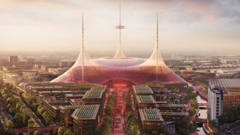 No es el Camp Nou: el mítico estadio que tendrá más de 100.000 espectadores y será el “mejor del mundo”. Foto: Foster + Partners