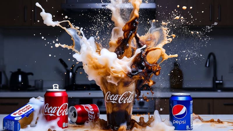 Mitos y verdades de mezclar refrescos de cola con bicarbonato