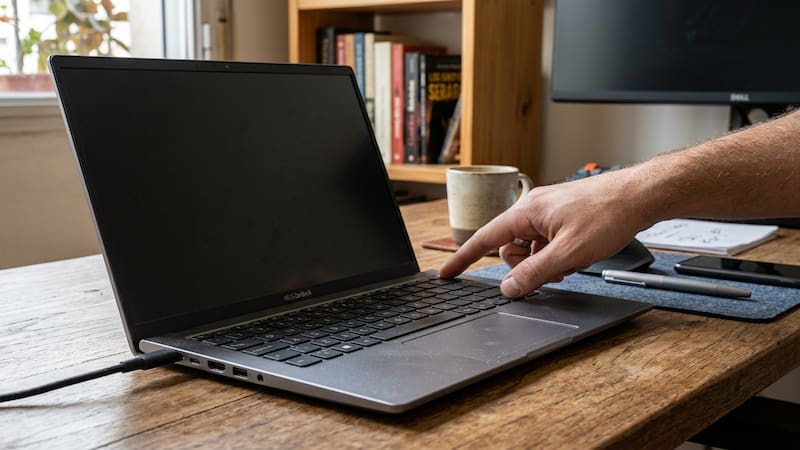 Notebook que no enciende: por qué cargarla toda la noche no sirve y cómo diagnosticarla correctamente.