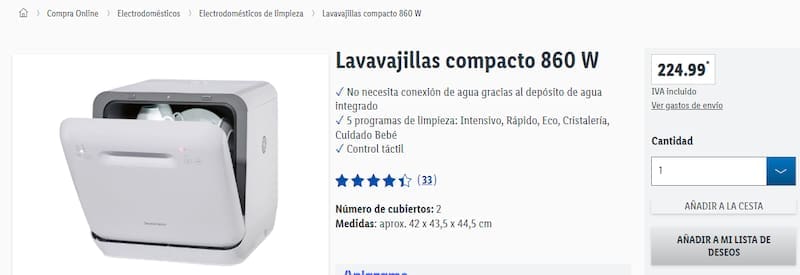 Se despiden los lavavajillas: este nuevo electrodoméstico de Lidl cuenta con 5 programas para lavar los platos (foto: archivo).