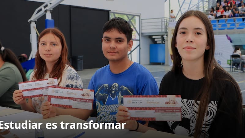 El apoyo económico que entrega la Beca Gertrudis Bocanegra es un monto bimestral de 1.900 pesos