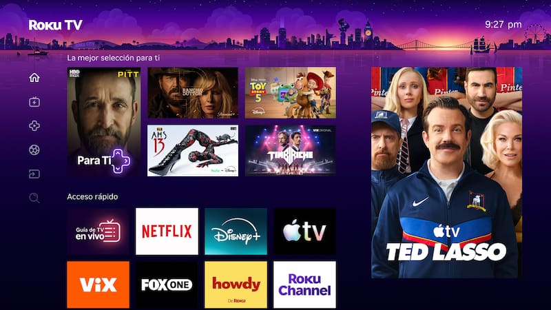 Nueva interfaz de Roku en México