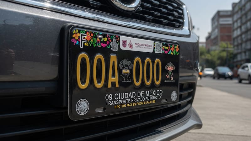 ¿Cuánto cuestan las nuevas placas en CDMX?