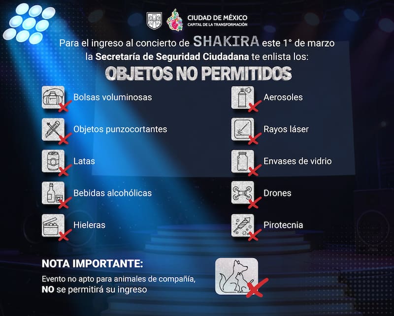 Infórmate antes de llegar para agilizar accesos y contribuir a un evento ordenado y seguro para todas las personas