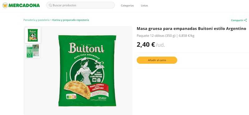 Las obleas de estilo argentino de Mercadona son la base de esta receta viral para preparar una cena rápida.