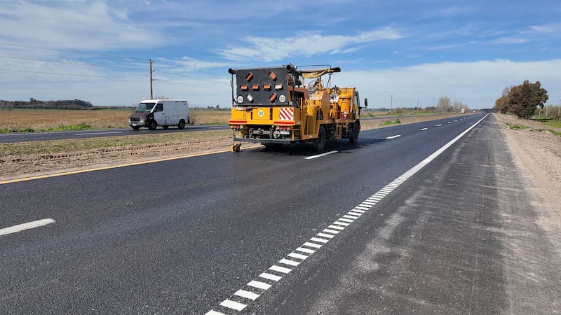Los trabajos son llevados a cabo por la Dirección de Vialidad Provincial.