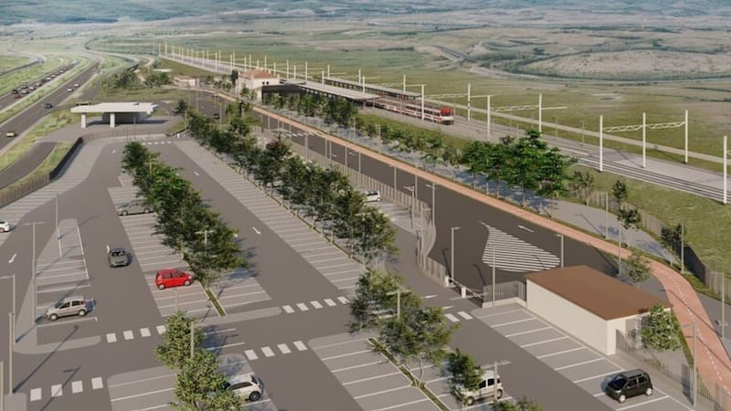 Construyen una nueva estación de trenes que conectará a un municipio con la Capital (foto: Ministerio de Transporte).
