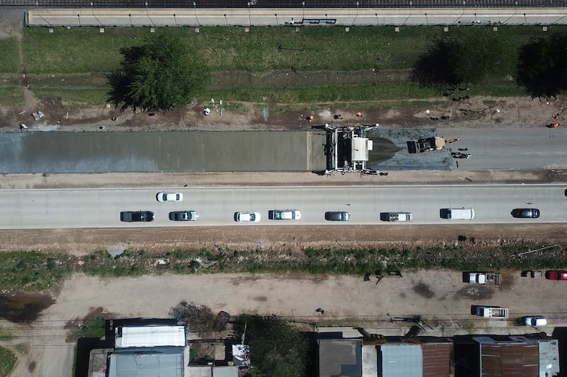 Obras en la Ruta Provincial 40. Fuente: X (Gabriel Katopodis)