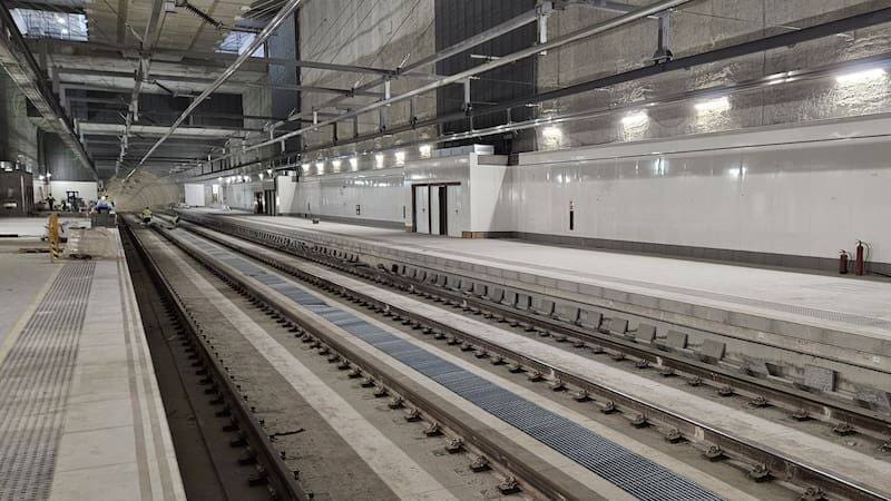 Edifican una estación de trenes en el aeropuerto que lo enlazará con líneas de toda la ciudad (foto: archivo).