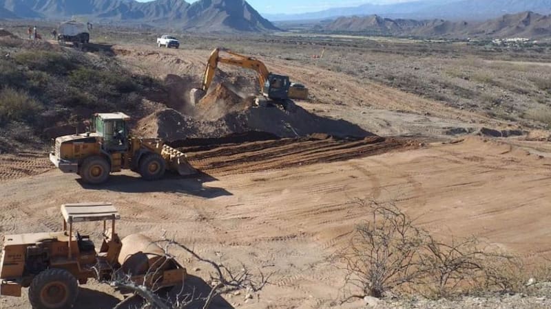Trabajos en la R.N. Nro 40.