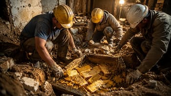 El descubrimiento del siglo | Unos albañiles encontraron 9 millones de euros en oro y monedas cuando rehabilitaban un edificio