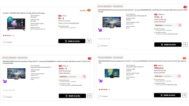 Ofrecen hasta un 50% en televisores y hasta 24 cuotas sin interés: cómo acceder a la promoción. Foto: Mediamarkt