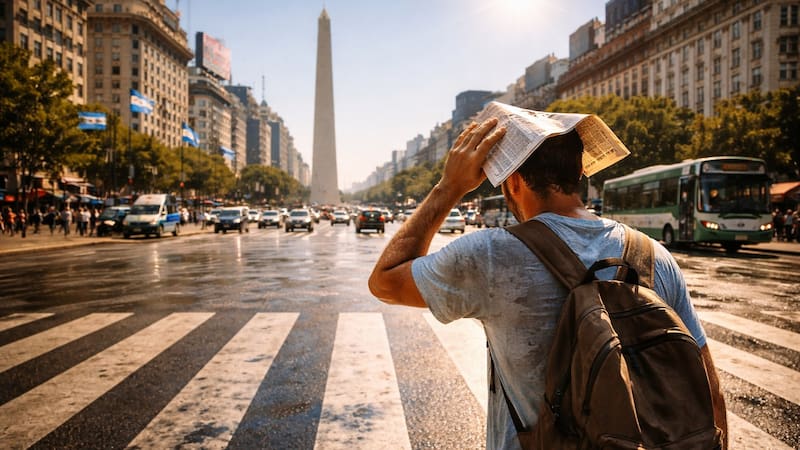 ¿Qué es el “muro atmosférico”? El fenómeno detrás de la ola de calor que asfixia a la Argentina.