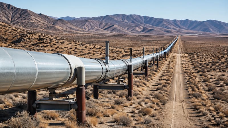 Arabia Saudita busca expandir su independencia del paso por el Estrecho de Ormuz (Imagen creada con ChatGPT).