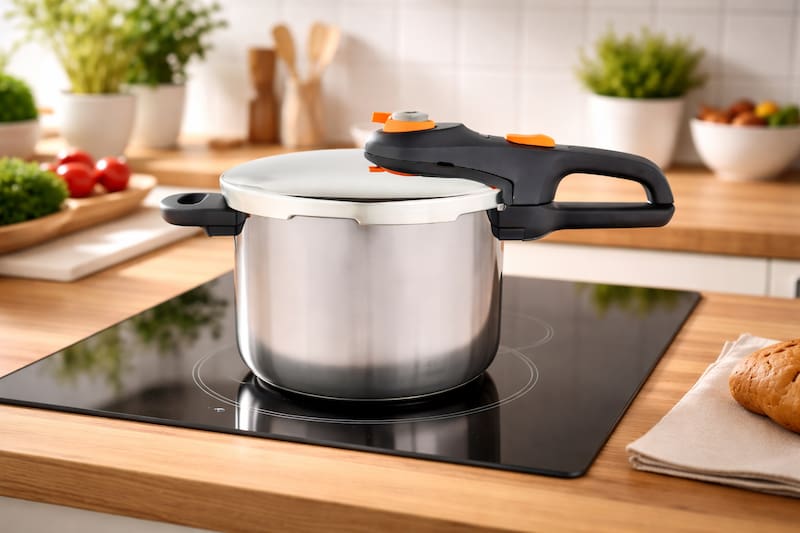 Esta olla a presión es ideal para cocinar al vapor, dorar y estofar los alimentos: se consigue en Lidl por menos de 50 euros.