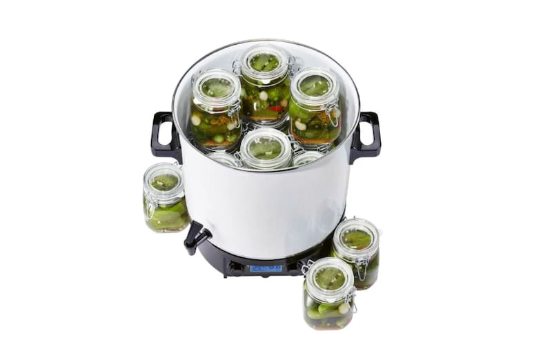 La olla eléctrica de Lidl permite elaborar mermeladas y conservas caseras. (Fuente: Lidl).