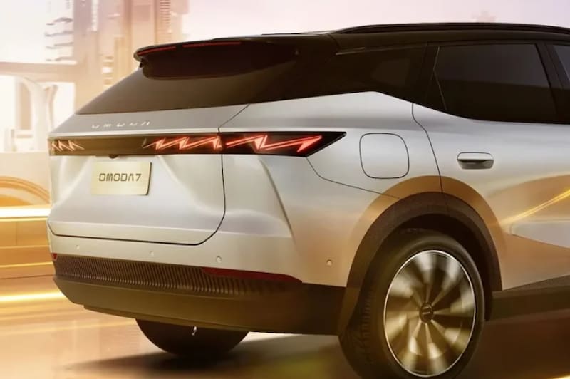 Llega el OMODA 7 SHS, un modelo con motor eléctrico y diseño futurista. (Fuente: Omoda).