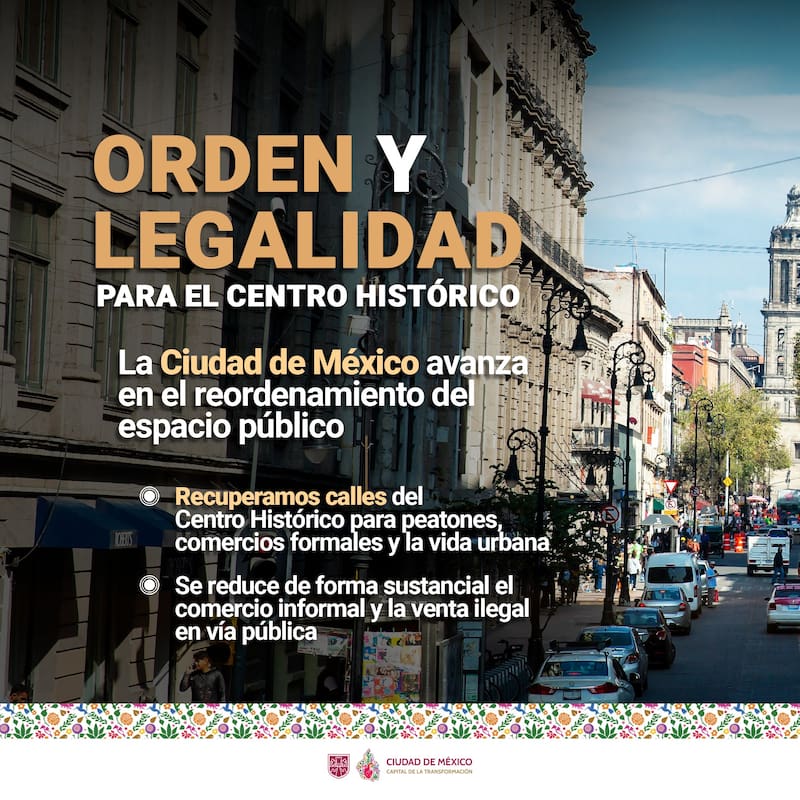 El Gobierno de Clara Brugada Molina puso en marcha un Plan Maestro que prioriza el orden.