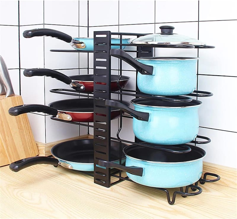 El organizador vertical de cocina