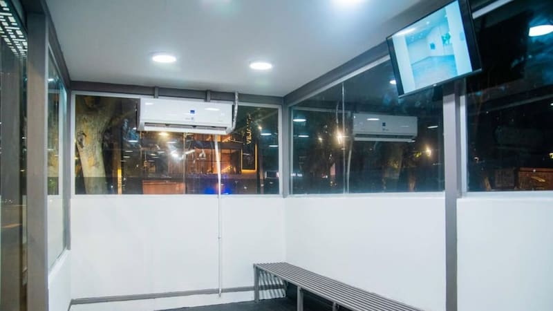 Orgullo argentino: la localidad que construyó la primera parada de colectivos con aire acondicionado. Foto: Municipio de Rivadavia