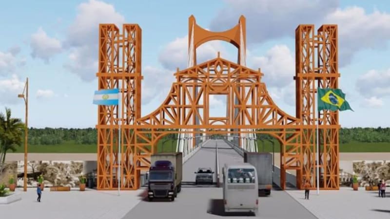 Orgullo nacional: construirán un puente más importante de Sudamérica que unirá la frontera con Brasil y será aprovechado por miles de vehículos
Fuente: Canal 12 Misiones