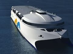 Orgullo nacional: zarpa el primer barco eléctrico del mundo que conectará a Argentina con un país clave