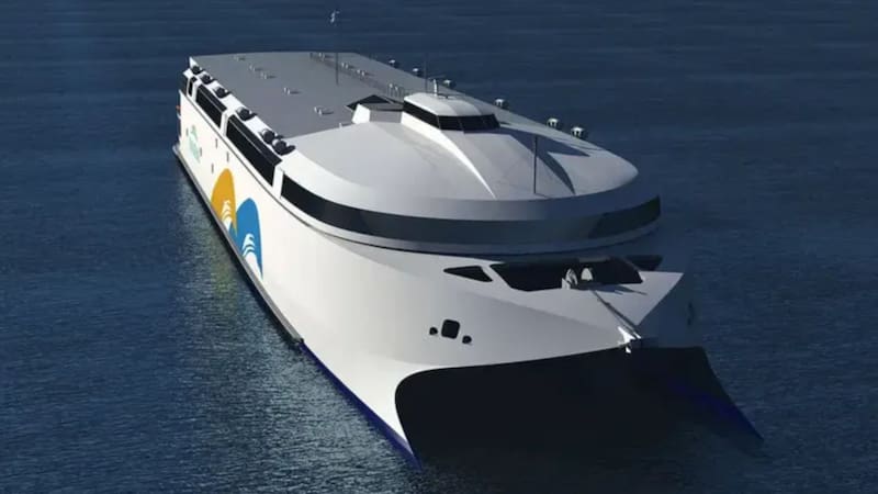 Orgullo nacional: zarpa el primer buque eléctrico del mundo que unirá a Argentina con un país clave. Foto: Buquebus