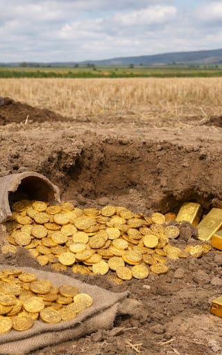 Hallazgo del siglo | Desentierran lingotes y monedas de oro en un campo sembrado y proviene de un solo país